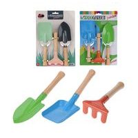 sada 3ks nářadí, dětské zahradní, 2 barvy