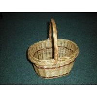 košík 27x18x16cm ovál malý proutěný