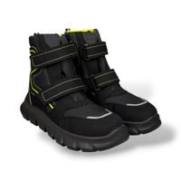 Vyteplené capáčky, první boty s kožíškem Richter - Tmavě modré
