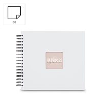 Hama album klasické spirálové FINE ART 18,5x15 cm, 30 stran, nová černá, bílé listy