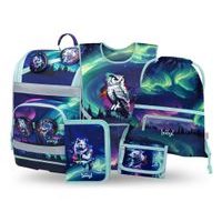 BAAGL SET 5 Zippy Plus Aurora: aktovka, penál, sáček, zástěra, peněženka GRS