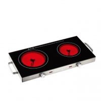 vařič 2plotýnkový BRAVO B-4971 skloker., d16,5-1000W, d20-1800W