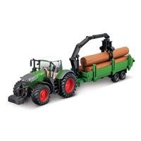 Bburago Bburago - FARMLAND, Fendt 1050 Vario s přívěsem na dřevo, 10 cm