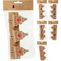 kolíčky PERNÍČKY 12cm, ván., mix druhů, dek.