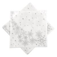 Ubrousek papír hvězdy VLOČKA 20 ks 33x33 cm