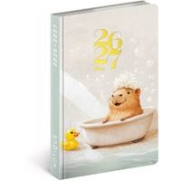NOTIQUE 18měsíční diář Petito – Kapybara 2026/2027, 11 x 16 cm