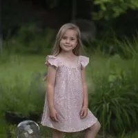 Dívčí slavnostní šaty tm.modré tyl