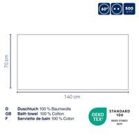 KELA Osuška LADESSA 100% bavlna 70 x 140 cm žlutá KL-23295