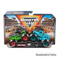 SpinMaster MONSTER JAM - sběratelský kovový model auta Monster Truck, set 2 modelů, assort, 1:64