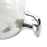 ND-kohout+těsnění láhve 4,0l sklo, stříbrný