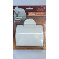 držák WC papíru s klapkou,bílý,REMI