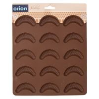forma rohlíčky malé 15-silikon 24,5x21x1,2cm, hnědá