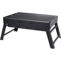 BBQ Gril na dřevěné uhlí skládací 43 x 29 x 23,5 cm černá KO-C83000480