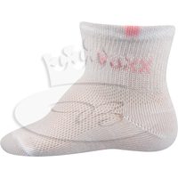 Klasické detské ponožky Fredíček Voxx bílo - růžová