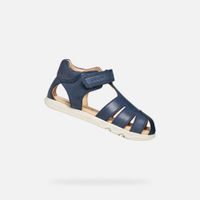 Tmavě modré chlapecké barefoot sandály Geox Sandal Steppieup B
