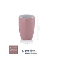 KELA WC štětka VARDA mramor 47,5 cm KL-20028