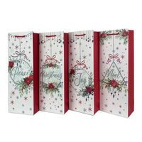 TORO TAŠKA NA VÍNO VÁNOČNÍ 36X12.5X8.5CM,ASSORT_hamashop