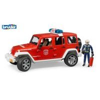 Záchranná auta - požární Jeep Wrangler s hasičem