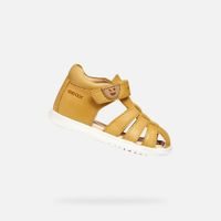 Žluté chlapecké sandály pro první kroky Geox Sandal Macchia