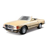 Bburago Bburago - Auta HOBBY, Mercedes Benz 450 SL (1977), zlatá, 1:32