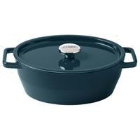 Pyrex KASTROL LITINOVÝ S POKL. 29CM, 5L TMAVĚ ZELENÁ