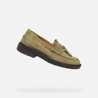 Khaki dámské mokasíny Geox Spherica EC1