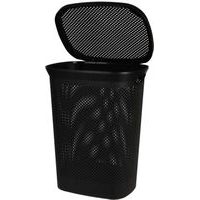 EXCELLENT HOUSEWARE Koš na prádlo s víkem plast 60 l černá KO-027100100