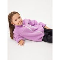 Unuo Dětská fleecová bunda Teddy, Bílá