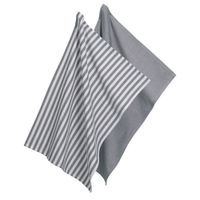 KELA Utěrka na nádobí CAJA 2 ks 55%bavlna/45%bambus šedá 70x50 cm KL-12873