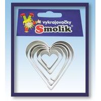 vykr. 0709 Srdíčka hladká, sada-5ks