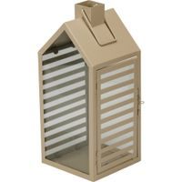 PROGARDEN Lucerna kovová sada 2 ks 18 / 14 cm šedohnědá KO-NB1251540