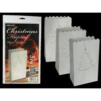 Nezařazeno LUCERNA VÁNOČNÍ 26X16CM, 2KS, OHNIVZDORNÝ PAPÍR_hamashop