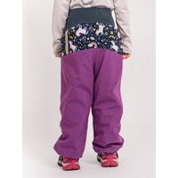 Unuo Dětské zimní rostoucí oteplovačky Polar, Černá, Kouzelné květiny