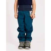 Unuo, Dětské softshellové kalhoty s fleecem Basic, Kobaltová, Bagry