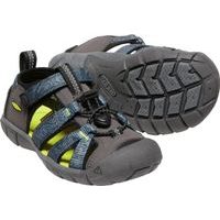 GEOX JR SANDAL STRIKE GREY/LIME