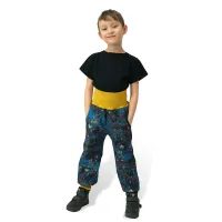 ESITO Rostoucí softshellové kalhoty Galaxie - modrá / 92