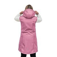ESITO Dámská zimní softshellová vesta s beránkem Antique pink - růžová