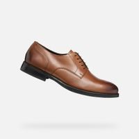 Světle hnědá pánská společenská obuv Geox Barberigo