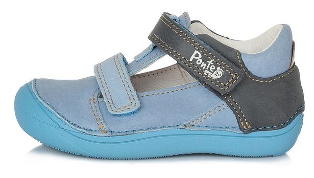Dětské kožené sandálky, Ponte20, DA03-1-517 - sv. modré