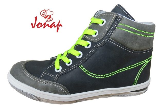 Detská kožená obuv JONAP 028M černá