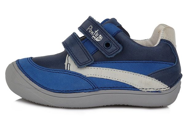 Dětské kožené boty, Ponte20, DA03-1-271 - tm. modré