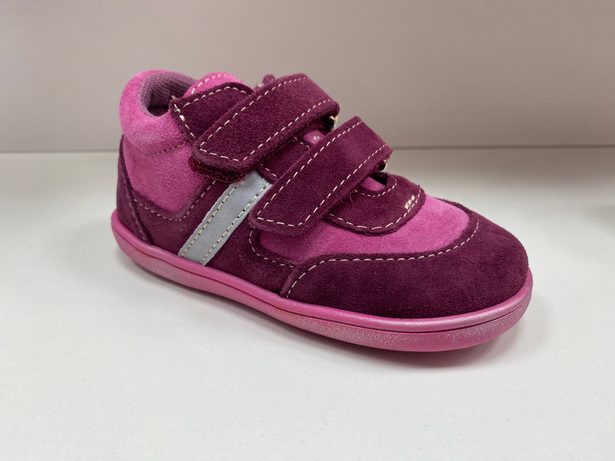 Dětské kožené boty Jonap 051/SV Víno růžová