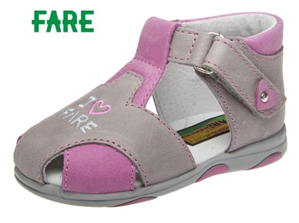 Dětská letní obuv Fare 564152 šedá/růžová
