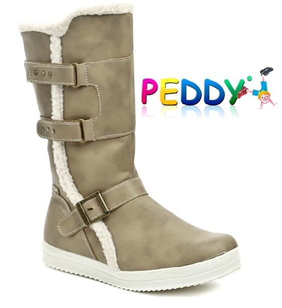 Detské topánky Peddy PR-533-32-02 hneda