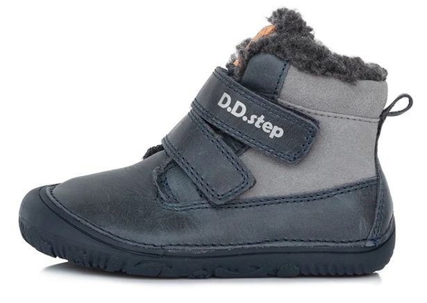 DDstep dětské zimní barefoot boty W073-29 - Royal Blue
