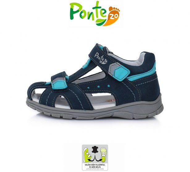 Kožené sandálky Ponte DA05-1-892L  Royal Blue