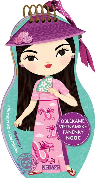 Oblékáme vietnamské panenky NGOC – Omalovánky Baagl