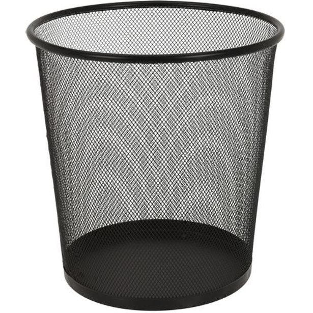 koš odp. kanc., černý, drát d26,5x28cm