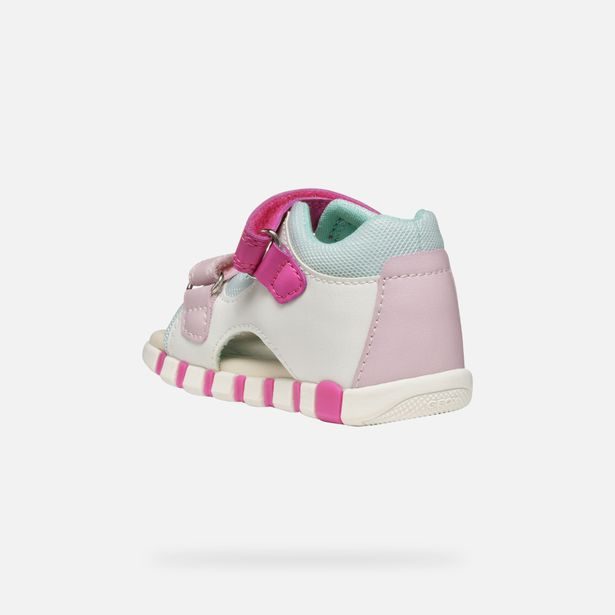 Bílé dívčí barefoot sandály Geox Sandal Iupidoo