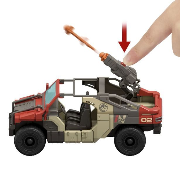 JW SUPER AUTO S ŘIDIČEM A DINOSAUREM